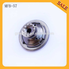 MFB57 botones enteros de las ventas para la ropa, botón de encargo del metal de la insignia del metal para los pantalones vaqueros
